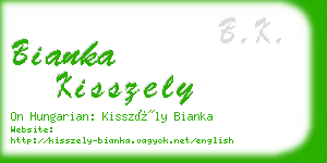 bianka kisszely business card